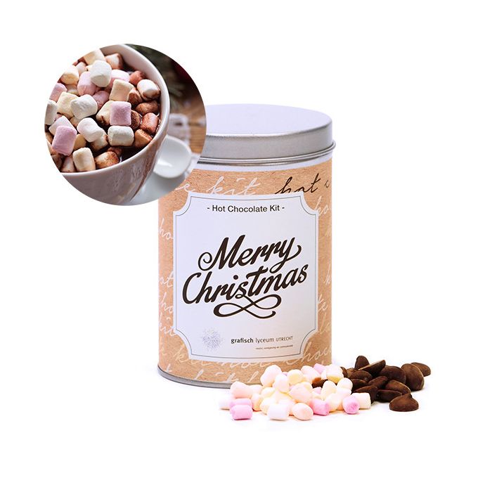 Hot Chocolate Kit in rond blik