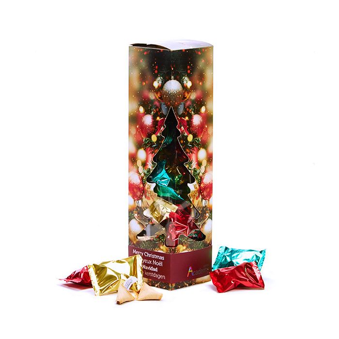 Fortune Cookies in kerst geschenkdoos