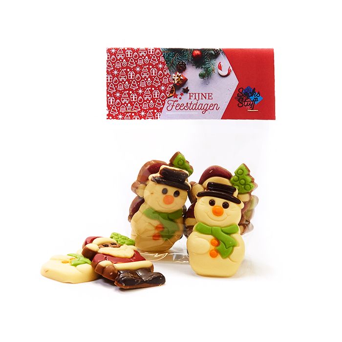 Zakje kerstchocolade -klein
