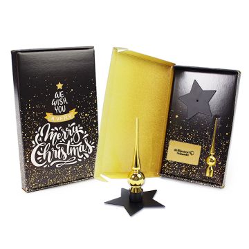 pieken met kerst verzenddoosje