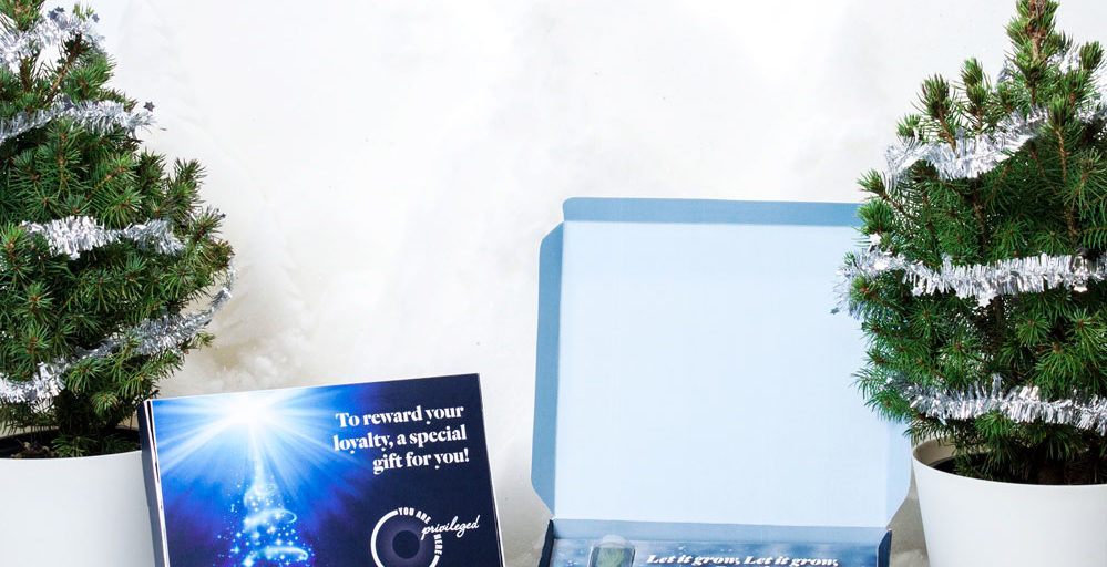 Accor Hotels gaf een kaart met kerstboompje